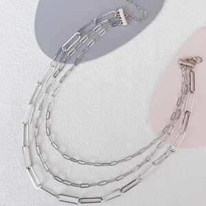Silver Layered Necklace